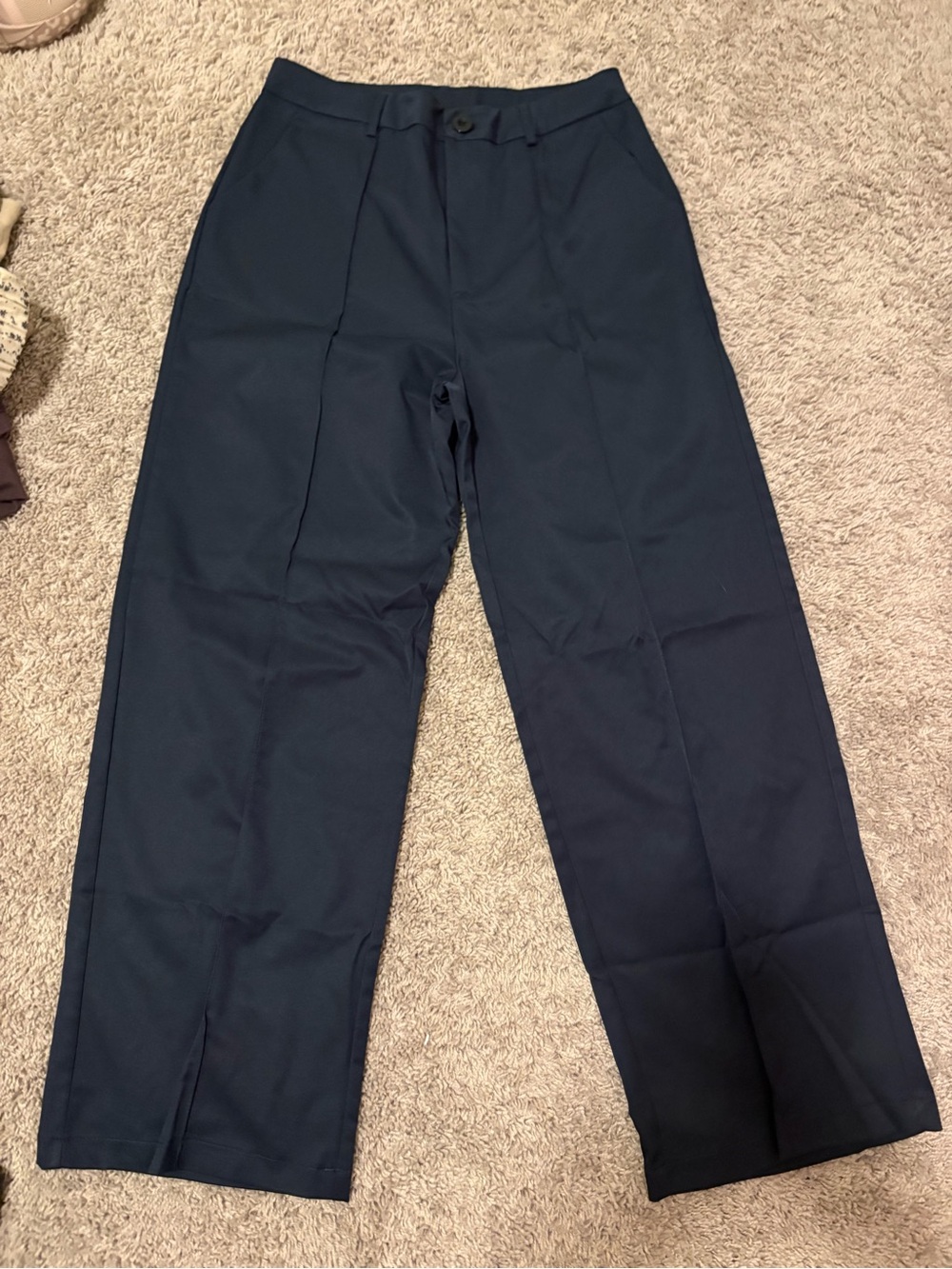 Women’s  Navy Straight-Leg Dress Pants
